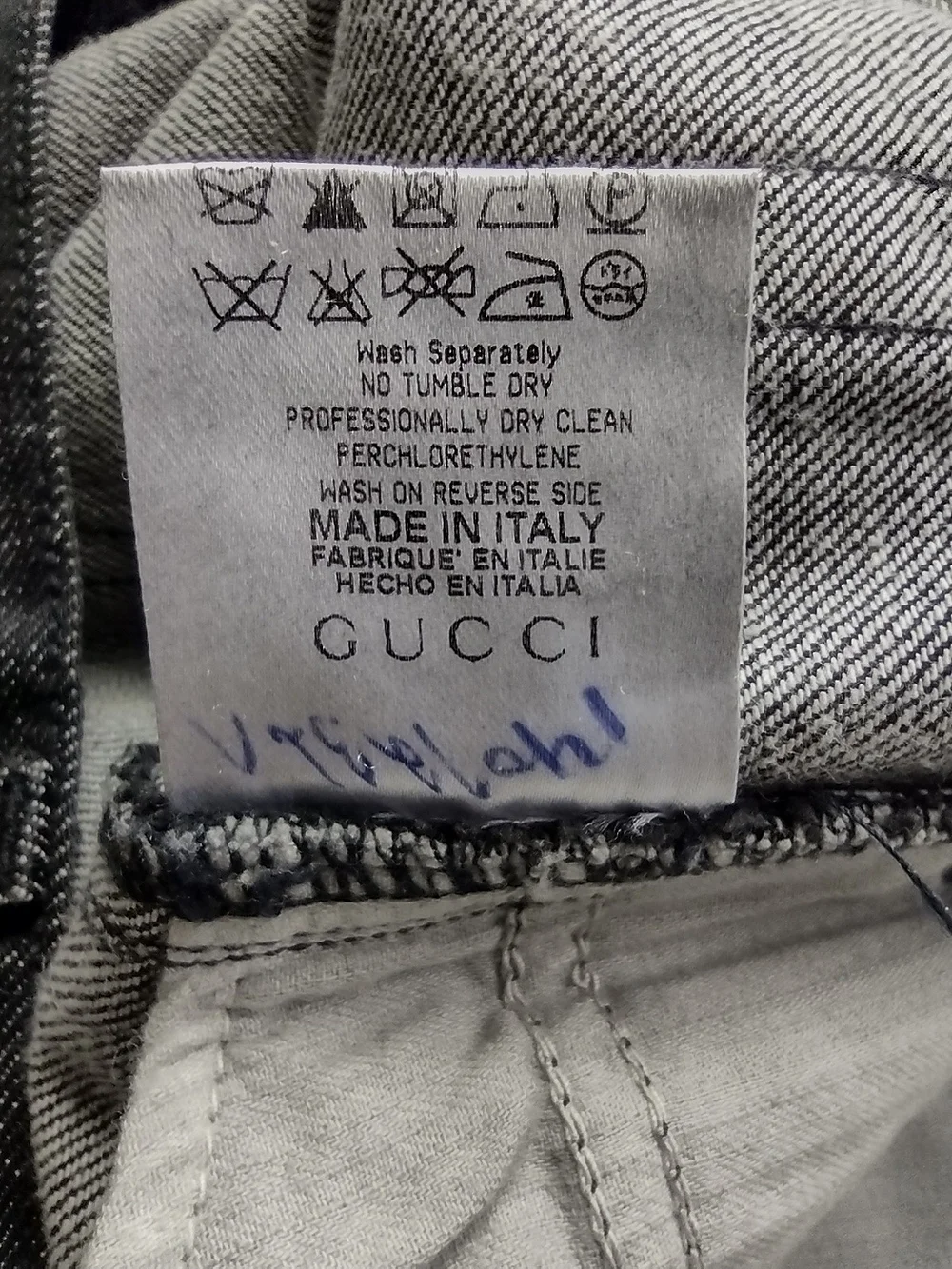Gucci Black Denim Jeans- Classic Made in Italy